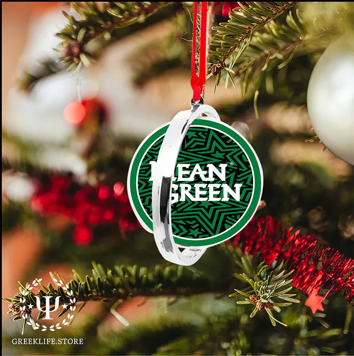 University of North Texas Christmas Reversible Flat Round Ornament