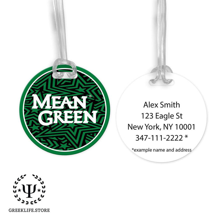 University of North Texas Luggage Bag Tag (round)