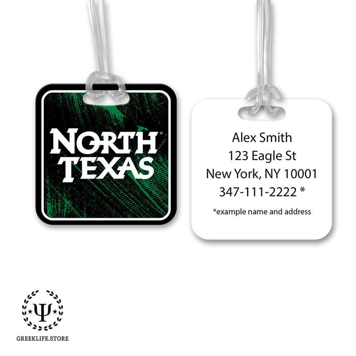 University of North Texas Luggage Bag Tag (square)