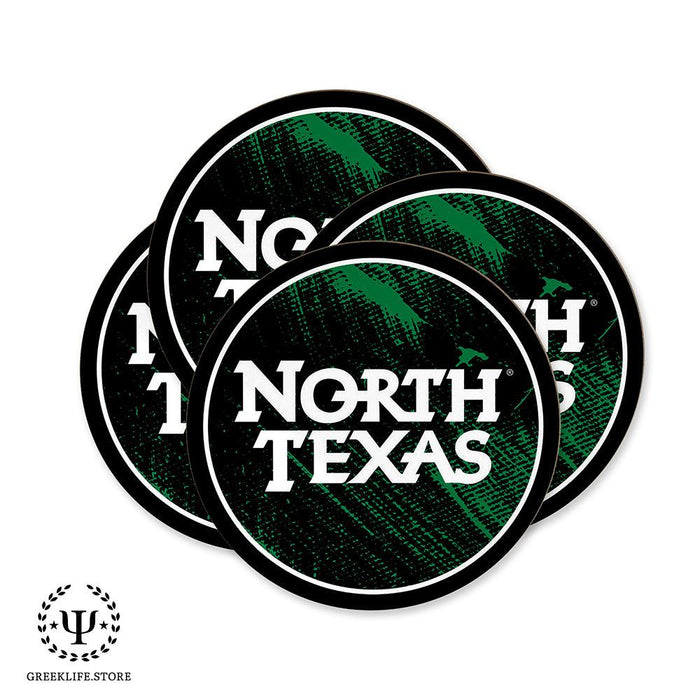 University of North Texas Beverage coaster round (Set of 4)