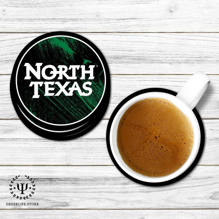 University of North Texas Beverage coaster round (Set of 4)