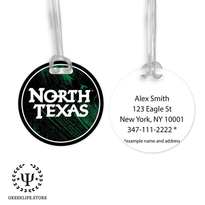 University of North Texas Luggage Bag Tag (round)