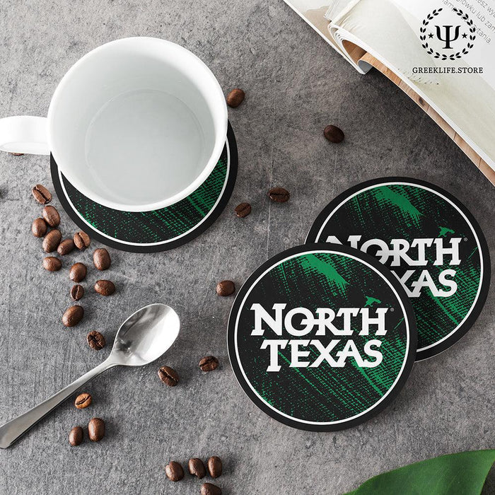 University of North Texas Beverage coaster round (Set of 4)