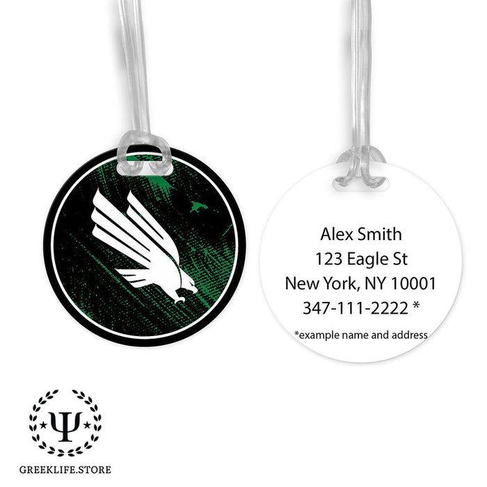 University of North Texas Luggage Bag Tag (round)