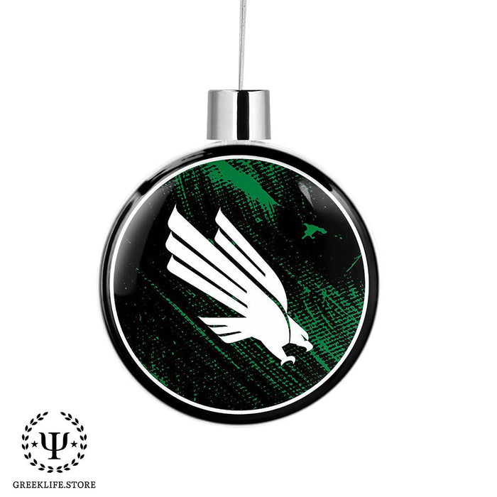 University of North Texas Christmas Ornament Flat Round