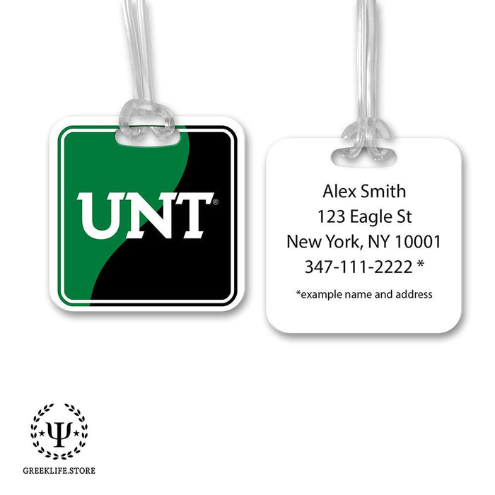 University of North Texas Luggage Bag Tag (square)