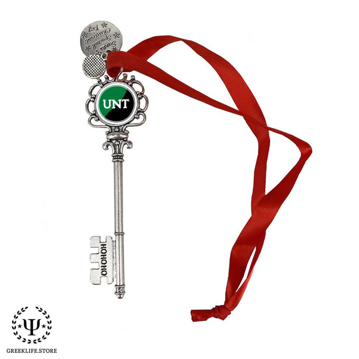 University of North Texas Christmas Ornament Santa Magic Key