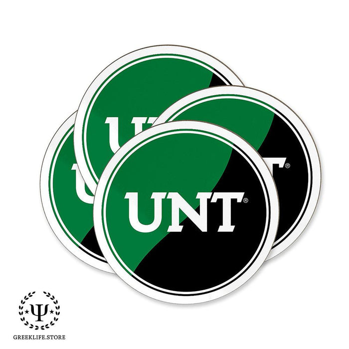 University of North Texas Beverage coaster round (Set of 4)