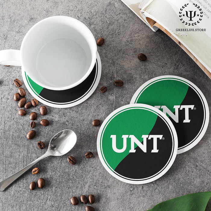 University of North Texas Beverage coaster round (Set of 4)