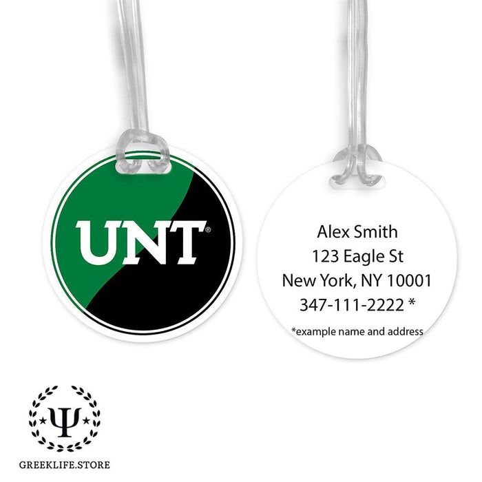 University of North Texas Luggage Bag Tag (round)