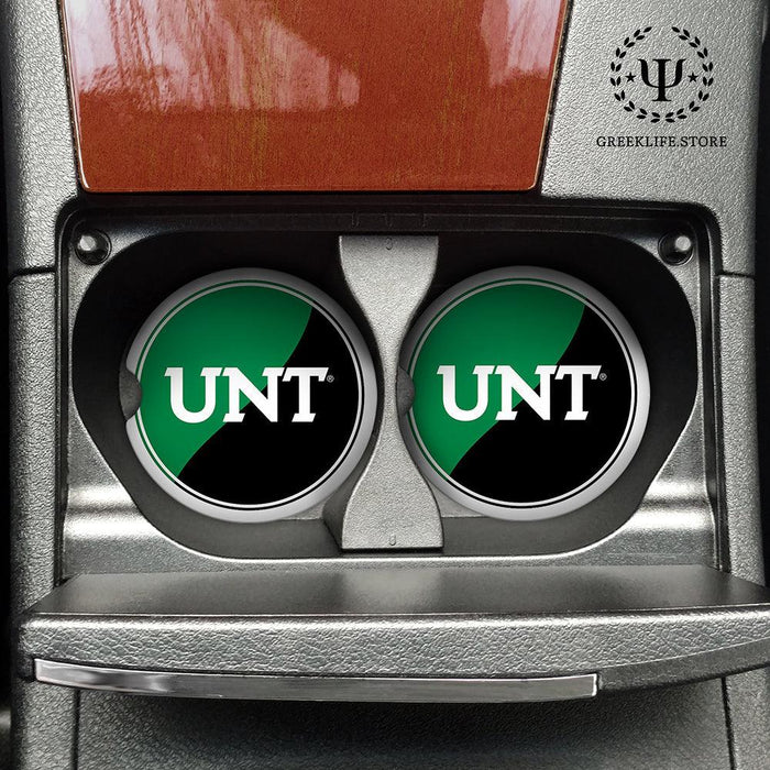 University of North Texas Car Cup Holder Coaster (Set of 2)