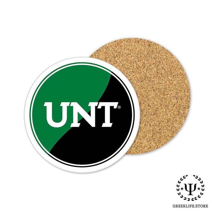 University of North Texas Beverage coaster round (Set of 4)