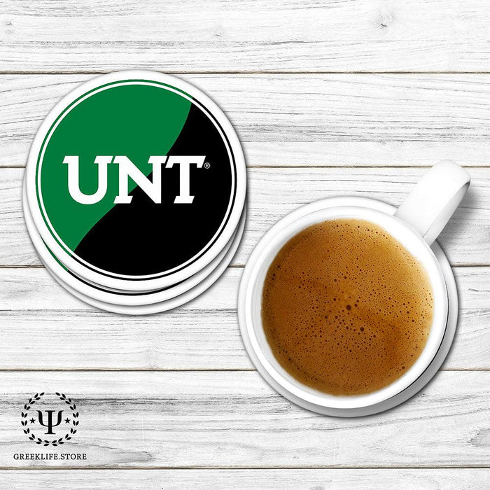 University of North Texas Beverage coaster round (Set of 4)