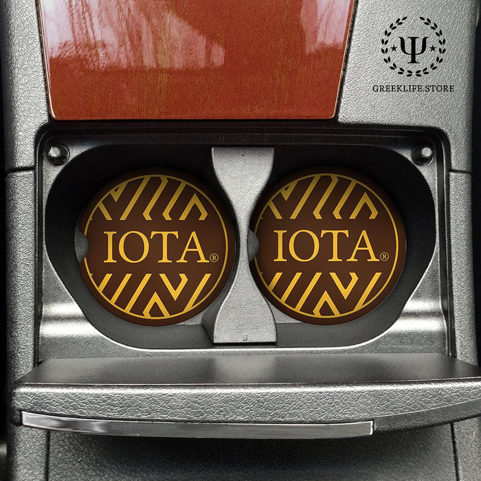 Iota Phi Theta Car Cup Holder Coaster (Set of 2)