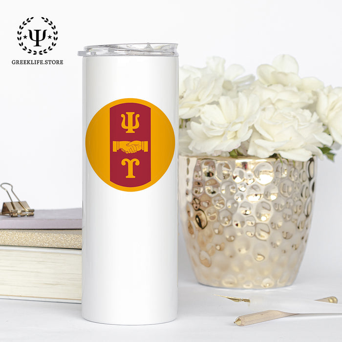 Psi Upsilon Stainless Steel Skinny Tumbler 20 OZ