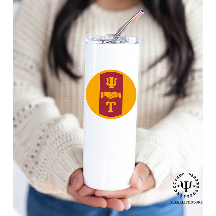 Psi Upsilon Stainless Steel Skinny Tumbler 20 OZ