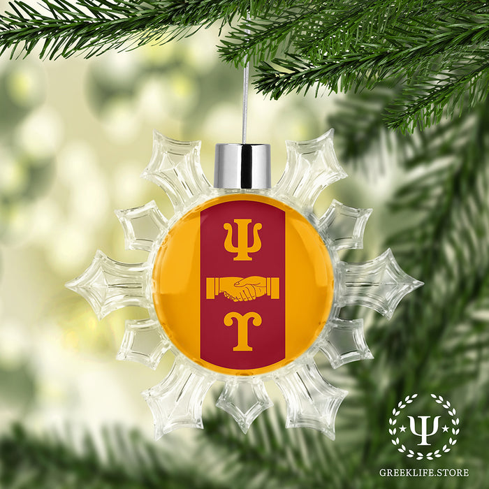 Psi Upsilon Christmas Ornament - Snowflake