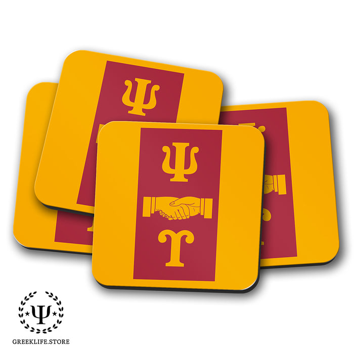 Psi Upsilon Beverage Coasters Square (Set of 4)