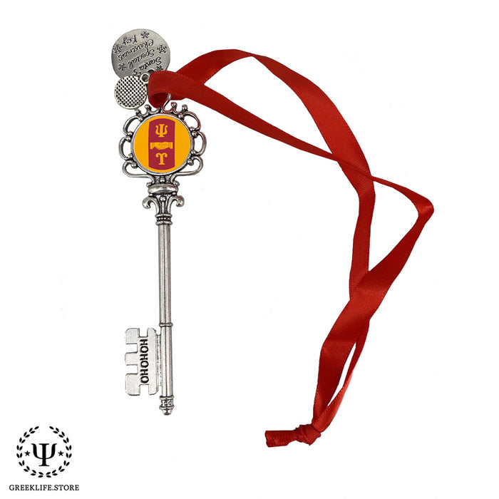 Psi Upsilon Christmas Ornament Santa Magic Key