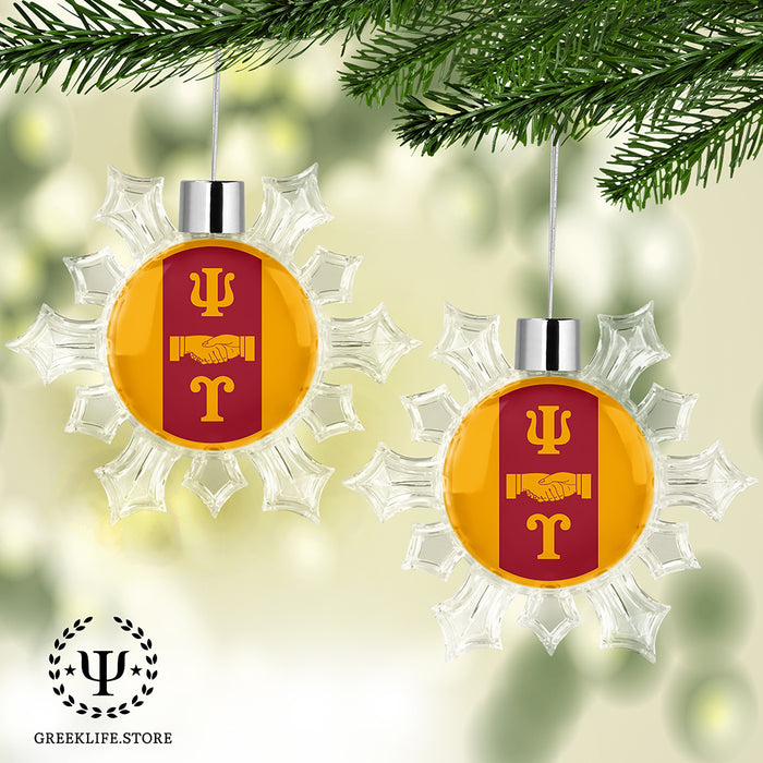 Psi Upsilon Christmas Ornament - Snowflake