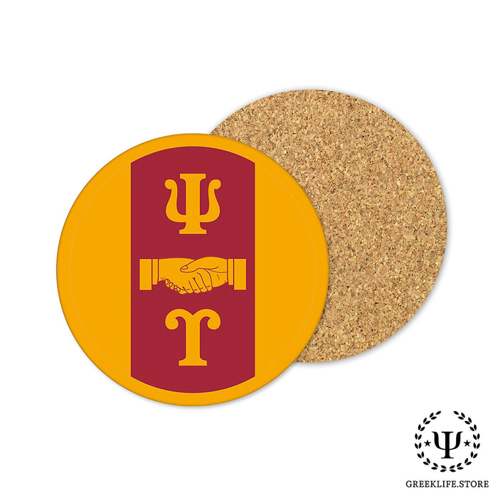 Psi Upsilon Beverage coaster round (Set of 4)