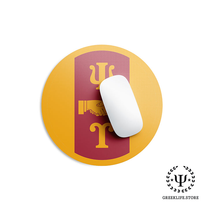 Psi Upsilon Mouse Pad Round