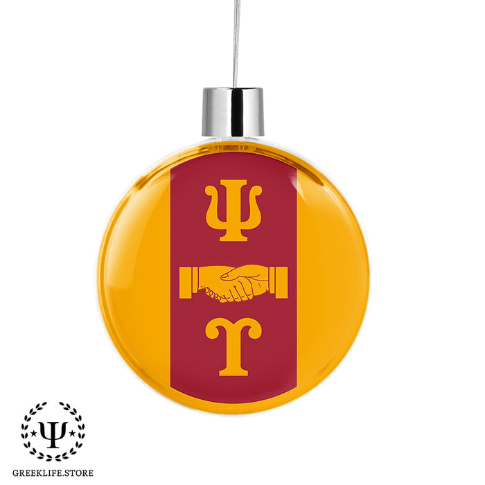 Psi Upsilon Christmas Ornament Flat Round