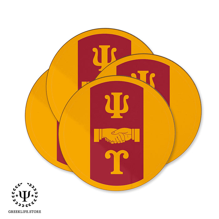 Psi Upsilon Beverage coaster round (Set of 4)