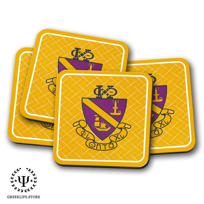 Phi Chi Theta Beverage Coasters Square (Set of 4)