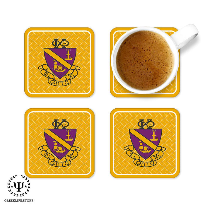 Phi Chi Theta Beverage Coasters Square (Set of 4)