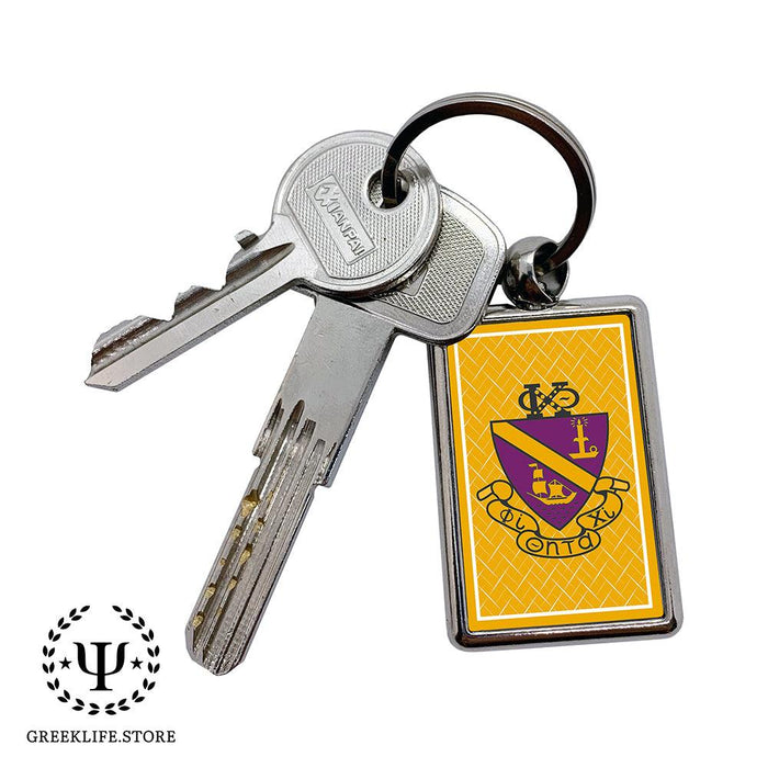 Phi Chi Theta Keychain Rectangular