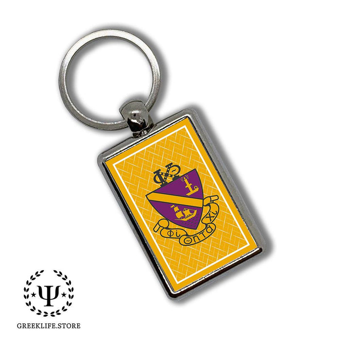 Phi Chi Theta Keychain Rectangular