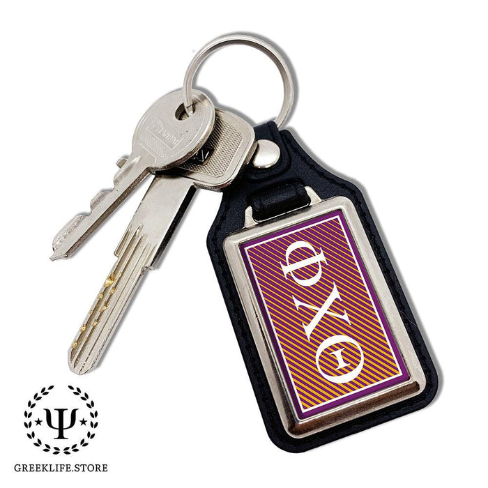 Phi Chi Theta Keychain Rectangular