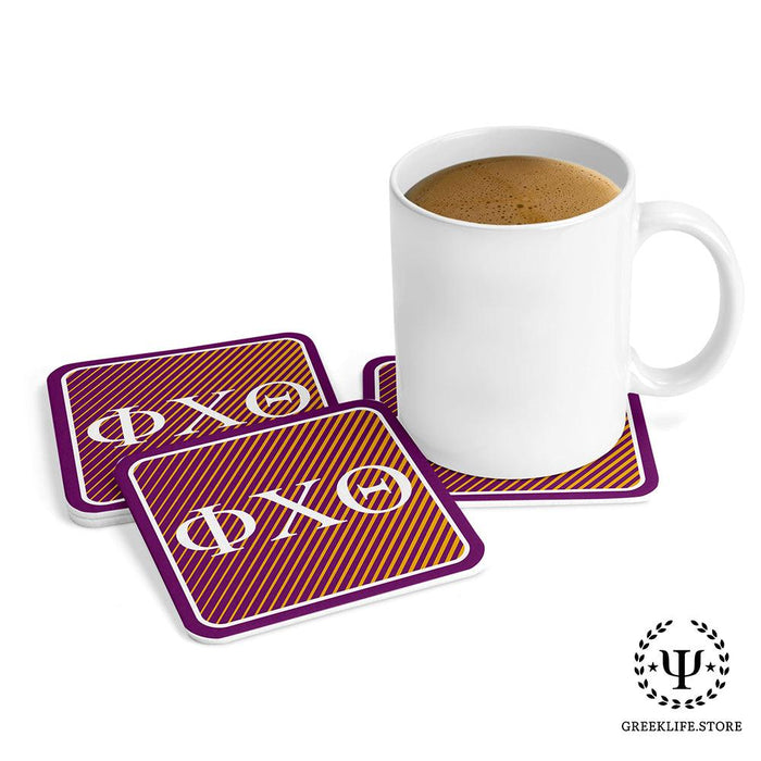 Phi Chi Theta Beverage Coasters Square (Set of 4)