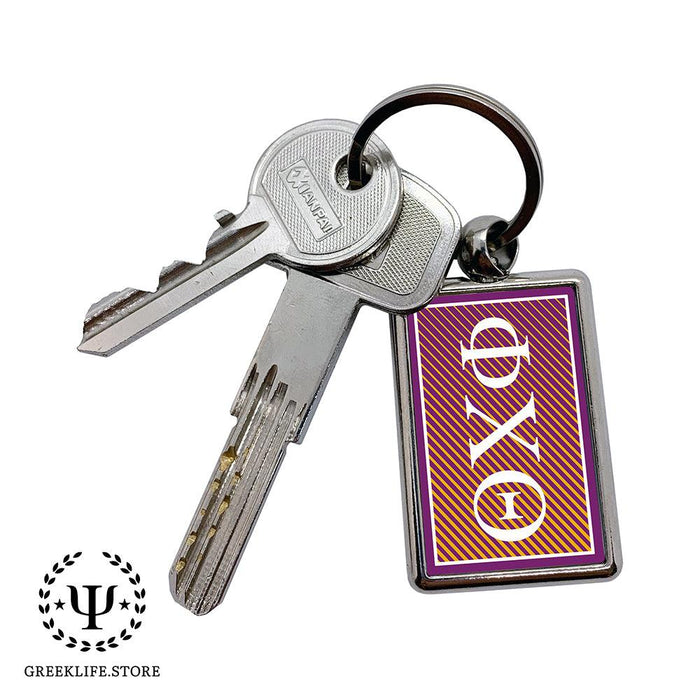 Phi Chi Theta Keychain Rectangular