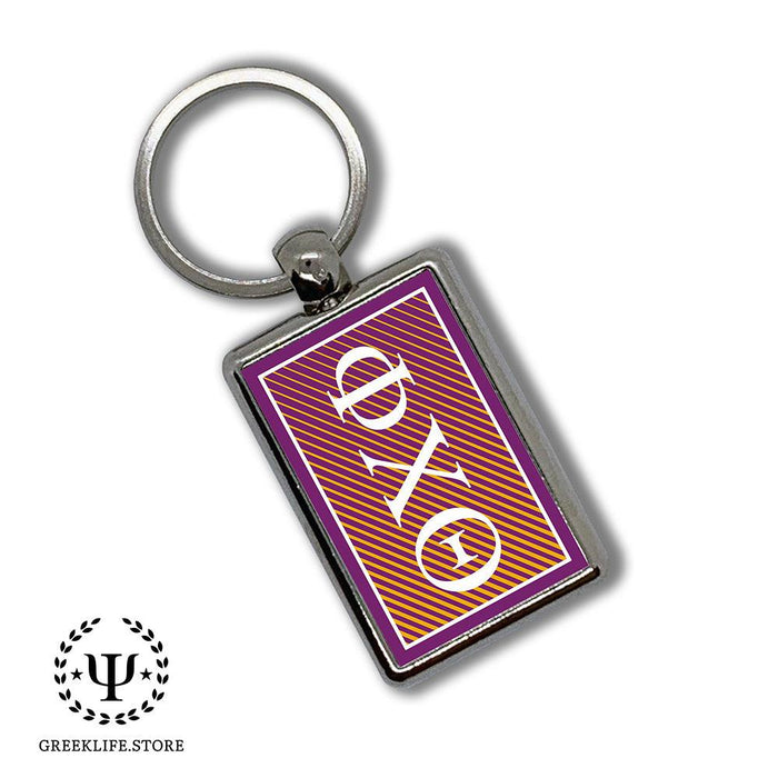 Phi Chi Theta Keychain Rectangular