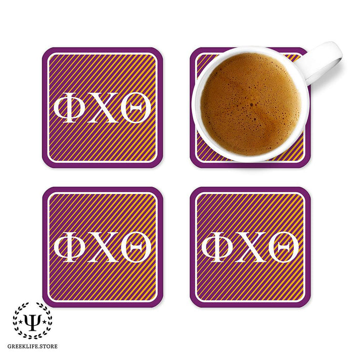 Phi Chi Theta Beverage Coasters Square (Set of 4)