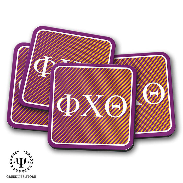 Phi Chi Theta Beverage Coasters Square (Set of 4)