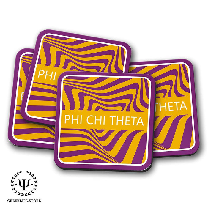 Phi Chi Theta Beverage Coasters Square (Set of 4)