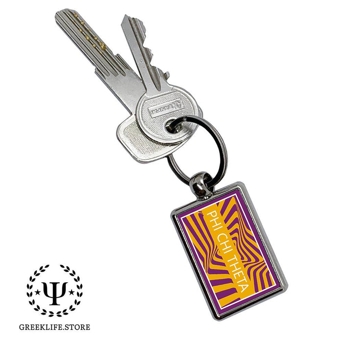 Phi Chi Theta Keychain Rectangular