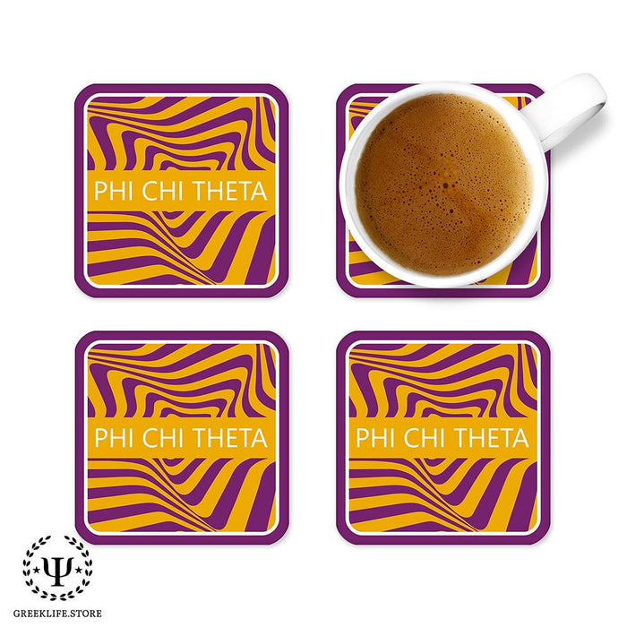 Phi Chi Theta Beverage Coasters Square (Set of 4)