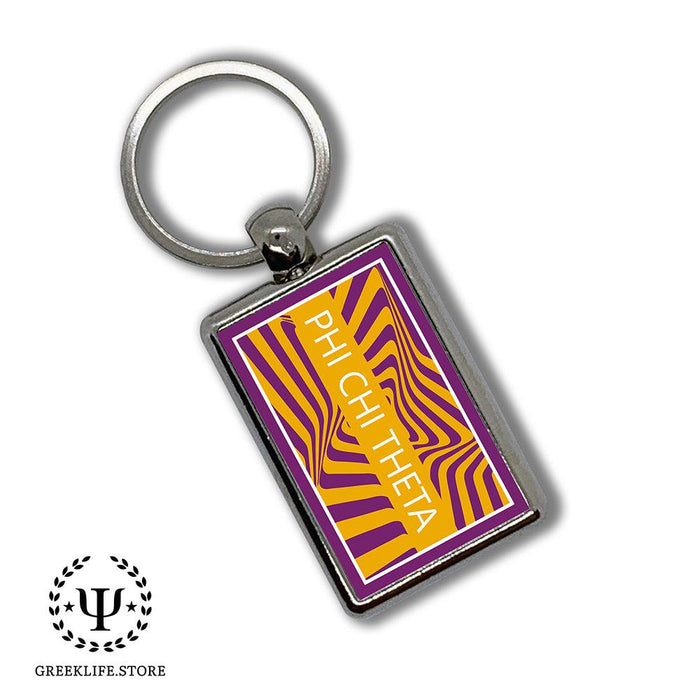 Phi Chi Theta Keychain Rectangular