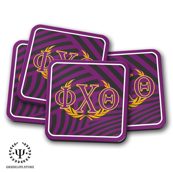 Phi Chi Theta Beverage Coasters Square (Set of 4)