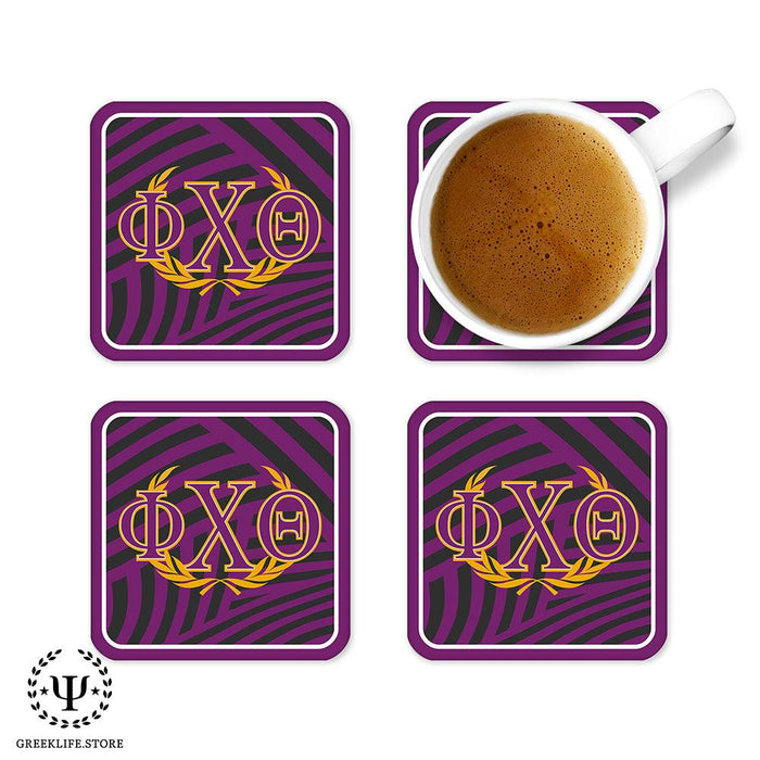 Phi Chi Theta Beverage Coasters Square (Set of 4)