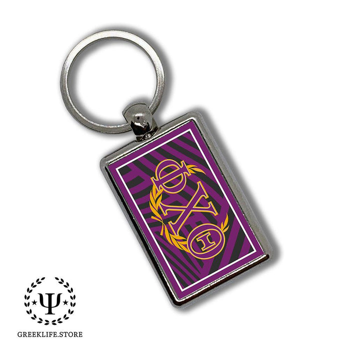 Phi Chi Theta Keychain Rectangular