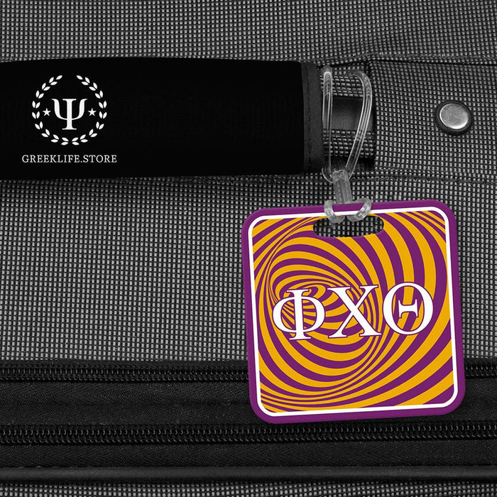 Phi Chi Theta Luggage Bag Tag (square)