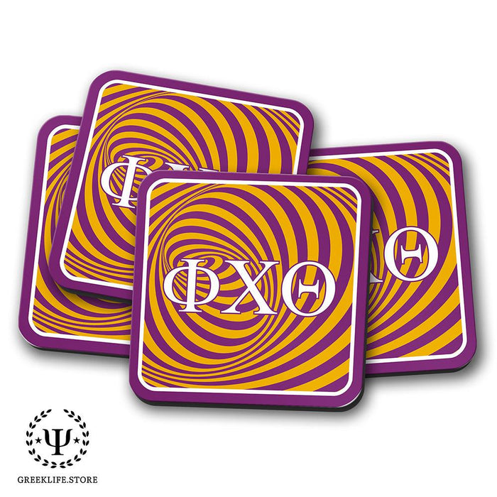 Phi Chi Theta Beverage Coasters Square (Set of 4)