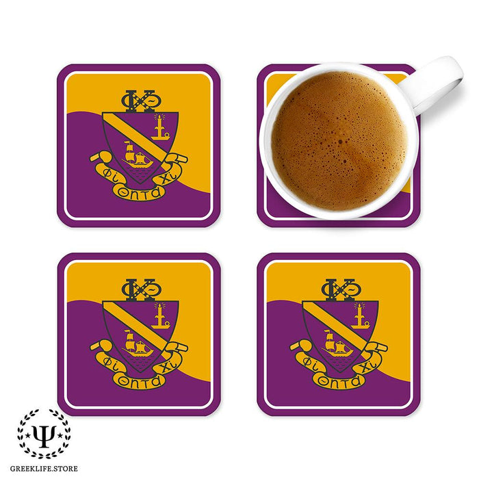 Phi Chi Theta Beverage Coasters Square (Set of 4)