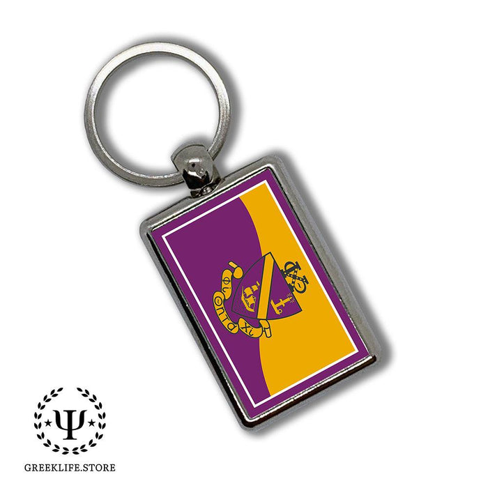 Phi Chi Theta Keychain Rectangular