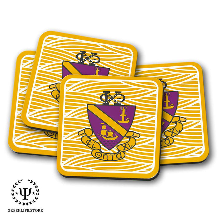 Phi Chi Theta Beverage Coasters Square (Set of 4)